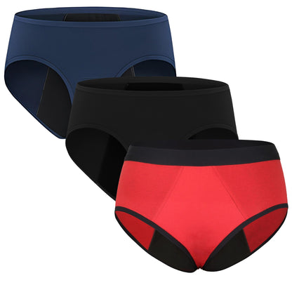 Women's Hipster Period Panty Leak Proof Period Underwear for Medium to Heavy Flow Reusable for 3Year Panties for Women No Pad Required Pack of 3