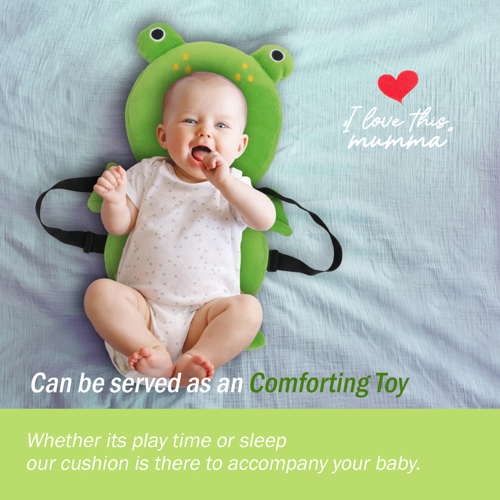 Baby Head Protector Cushion with Adjustable Straps,  Plush Soft Baby Safety Helmet for Crawling & Walking, Lightweight Back Protection for Toddlers , 0–18 Months