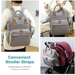Mother’s Travel Diaper Bag with Built In Changing Bed