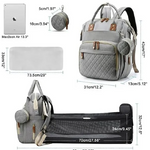 Mother’s Travel Diaper Bag with Built In Changing Bed