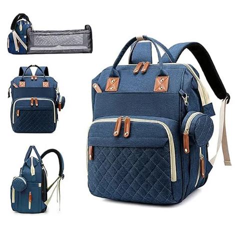 Mother’s Travel Diaper Bag with Built In Changing Bed