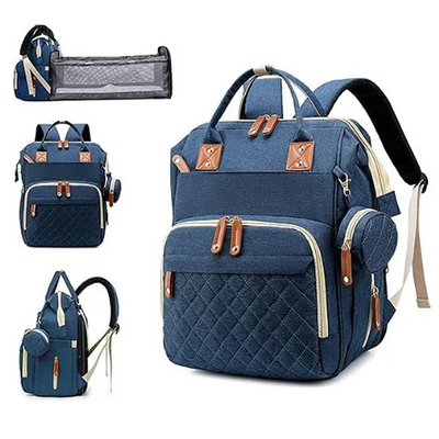 Mother’s Travel Diaper Bag with Built In Changing Bed