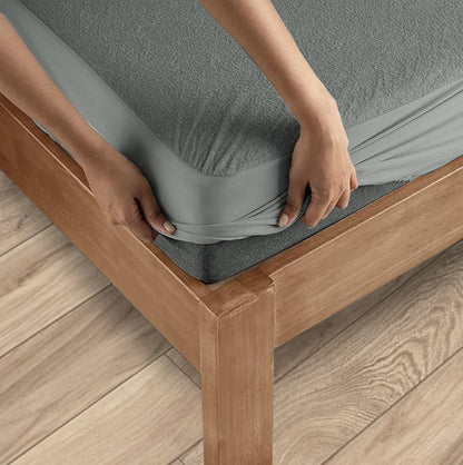 Waterproof Elastic Fitted Bedsheet Maroon