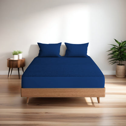 Waterproof Elastic Fitted Bedsheet Maroon