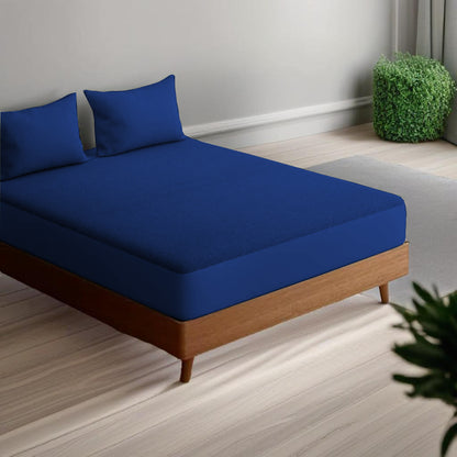 Waterproof Elastic Fitted Bedsheet Maroon